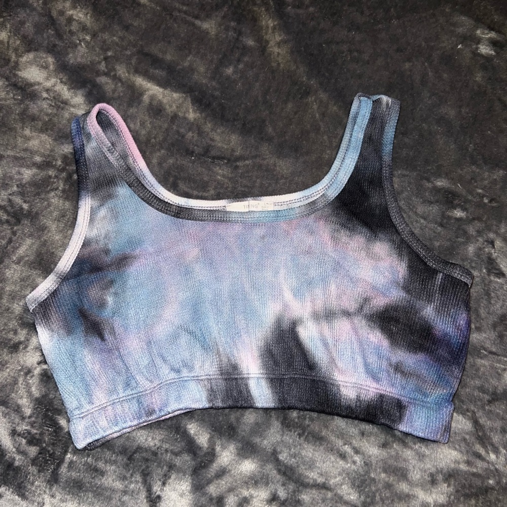 Purple/Blue Tie Dye Sorts Bra